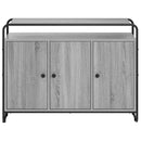 vidaXL Tálalószekrény Szürke Sonoma 102 x 35 x 75 cm Szerelt Fa
