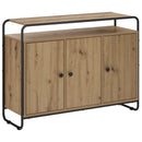 vidaXL Tálalószekrény Kézműves Tölgy 102 x 35 x 75 cm Szerelt Fa