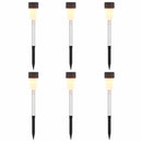 vidaXL Kültéri napelemes lámpák talppal 6 pcs Meleg fehér 29,5 cm