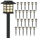 vidaXL Kültéri napelemes lámpák talppal 24 pcs Meleg fehér 38,5 cm PP