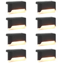 vidaXL Kültéri napelemes lámpák talppal 8 pcs Meleg fehér 4,5 cm
