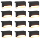 vidaXL Kültéri napelemes lámpák talppal 12 pcs Meleg fehér 4,5 cm