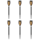 vidaXL Kültéri napelemes lámpák talppal 6 pcs Meleg fehér 47,5 cm ABS