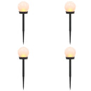 vidaXL Kültéri napelemes lámpák talppal 4 pcs Meleg fehér 38,5 cm ABS