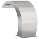 vidaXL Medence Vízesés Ezüst 61 x 30 x 71 cm Rozsdamentes Acél