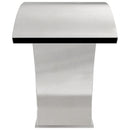 vidaXL Medence Vízesés Ezüst 61 x 30 x 71 cm Rozsdamentes Acél