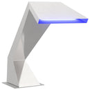 vidaXL Medence Vízesés Rozsdamentes Acél 63,5 x 29 x 51 cm Ezüst