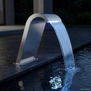 vidaXL Medence Vízesés Ezüst 47 x 31 x 60 cm Rozsdamentes Acél