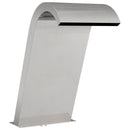 vidaXL Medence Vízesés Ezüst 47 x 31 x 60 cm Rozsdamentes Acél