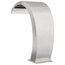 vidaXL Medence Vízesés Ezüst 60 x 30 x 70 cm Rozsdamentes Acél