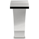 vidaXL Medence Vízesés Ezüst 60 x 30 x 70 cm Rozsdamentes Acél