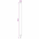 vidaXL Kerítoszlopok 15 db Zöld 60 cm Tömör Fenyőfa