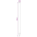 vidaXL Kerítoszlopok 15 db Zöld 100 cm Tömör Fenyőfa