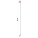 vidaXL Kerítoszlopok 15 db Zöld 120 cm Tömör Fenyőfa