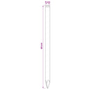vidaXL Kerítoszlopok 15 db Zöld 60 cm Tömör Fenyőfa