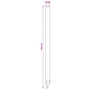 vidaXL Kerítoszlopok 15 db Zöld 100 cm Tömör Fenyőfa