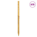 vidaXL Kerítoszlopok 15 db Zöld 120 cm Tömör Fenyőfa