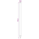 vidaXL Kerítoszlopok 12 db Zöld 150 cm Tömör Fenyőfa