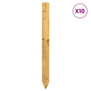vidaXL Kerítoszlopok 10 db Zöld 100 cm Tömör Fenyőfa