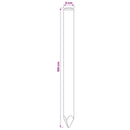 vidaXL Kerítoszlopok 10 db Zöld 100 cm Tömör Fenyőfa