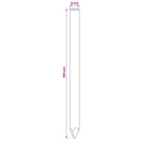 vidaXL Kerítoszlopok 10 db Zöld 120 cm Tömör Fenyőfa