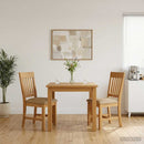 vidaXL Étkezőszék 2 pcs Tömör Tölgyfa Bézs 45 x 59 x 92 cm