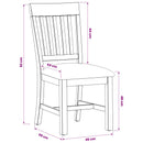 vidaXL Étkezőszék 2 pcs Tömör Tölgyfa Fekete 45 x 59 x 92 cm