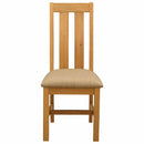 vidaXL Étkezőszék 2 pcs Tömör Tölgyfa Bézs 45 x 54 x 100 cm