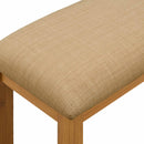 vidaXL Étkező pad 95 x 32 x 45 cm Tömör Tölgyfa Bézs