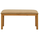 vidaXL Étkező pad 95 x 32 x 45 cm Tömör Tölgyfa Bézs