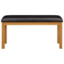 vidaXL Étkező pad 95 x 32 x 45 cm Tömör Tölgyfa Fekete