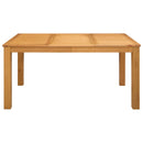 vidaXL Étkezőasztal 150 x 85 x 75 cm Tömör Tölgyfa Természetes