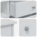 vidaXL Sminkasztal Készlet FAUSKE 2 db Fehér 76 x 50 x 103,5 cm