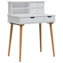 vidaXL Sminkasztal Készlet FAUSKE 2 db Fehér 76 x 50 x 103,5 cm