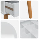 vidaXL Sminkasztal Készlet FAUSKE 2 pcs Fehér 76 x 50 x 143 cm