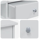 vidaXL Sminkasztal Készlet FAUSKE 2 pcs Fehér 100 x 50 x 103,5 cm