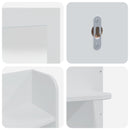 vidaXL Sminkasztal Készlet FAUSKE 3 pcs Fehér 76 x 50 x 143 cm