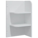vidaXL Sminkasztal Készlet FAUSKE 3 pcs Fehér 76 x 50 x 143 cm