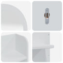 vidaXL Sminkasztal Készlet FAUSKE 3 pcs Fehér 76 x 50 x 143 cm