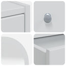 vidaXL Sminkasztal Készlet FAUSKE 4 pcs Fehér 100 x 50 x 143 cm