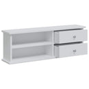 vidaXL Sminkasztal Készlet FAUSKE 3 pcs Fehér 76 x 50 x 103,5 cm