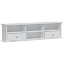 vidaXL Sminkasztal Készlet FAUSKE 3 pcs Fehér 100 x 50 x 103,5 cm