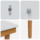 vidaXL Sminkasztal Készlet FAUSKE 4 pcs Fehér 76 x 50 x 143 cm