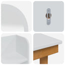 vidaXL Sminkasztal Készlet FAUSKE 4 pcs Fehér 76 x 50 x 143 cm