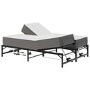 vidaXL Elektromosan Állítható Ágykeret Fekete 140 x 190 cm Acél