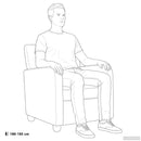 vidaXL karosszék Krémszínű Műbáránygyapjú