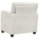 vidaXL karosszék Krémszínű Bársony