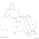 vidaXL karosszék Világos sárga Szövet