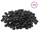 vidaXL Üveg nugget 17-19 mm Fekete Üveg