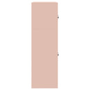 vidaXL Tárolószekrény 2 db Rózsaszín 90 x 40 x 130 cm Acél Zárolható